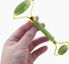 Masajeador facial rodillo - piedra jade